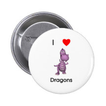 Amo dragones pin