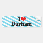 Amo Durham Etiqueta De Parachoque