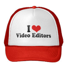 Amo editores de vídeo gorros  