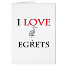 Amo Egrets Tarjeta