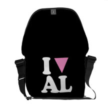 AMO EL AL GAY - BLANCO - .PNG BOLSA MESSENGER