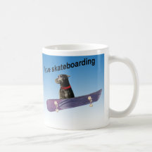Amo el andar en monopatín taza de café