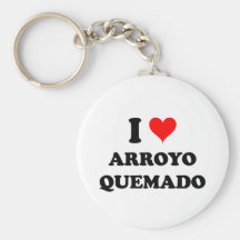 Amo el Arroyo Quemado Llaveros Personalizados
