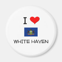Amo el asilo blanco Pennsylvania Imán