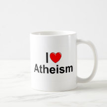 Amo el ateísmo (del corazón) tazas de café