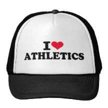 Amo el atletismo gorros  