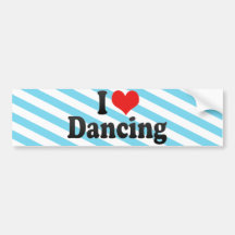 Amo el bailar etiqueta de parachoque