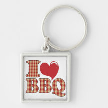 Amo el Bbq Llavero