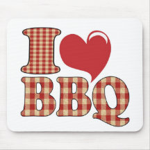 Amo el Bbq Tapetes De Ratón