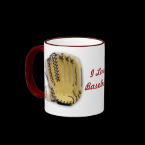 Amo el Béisbol-Mitón y la bola tazas
