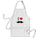 Amo el bigote delantales