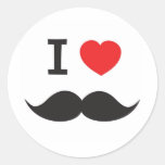Amo el bigote etiquetas  