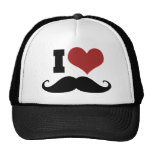 Amo el bigote gorros  