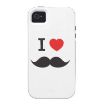 Amo el bigote iPhone 4/4S funda