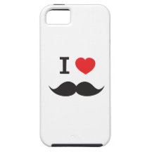 Amo el bigote iPhone 5 Case-Mate cobertura