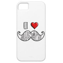 Amo el bigote iPhone 5 Case-Mate coberturas