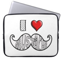 Amo el bigote mangas computadora