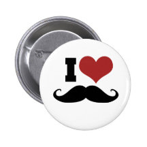 Amo el bigote pin