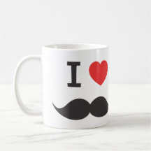 amo el bigote tazas de café