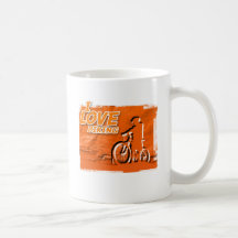 Amo el Biking de barras Taza