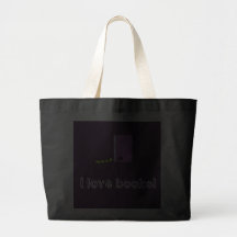 Amo el bolso de libros bolsas