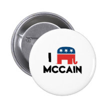 Amo el botón de McCain Pins