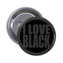 Amo el botón negro pin