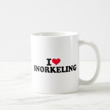 Amo el bucear taza de café