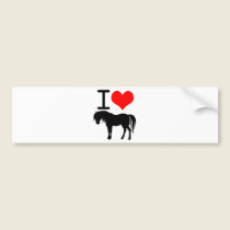 Amo el caballo pegatinas de parachoque