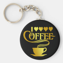 AMO EL CAFÉ LLAVERO PERSONALIZADO
