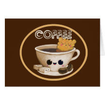 Amo el café tarjetas