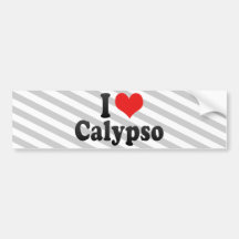 Amo el Calypso Pegatina De Parachoque