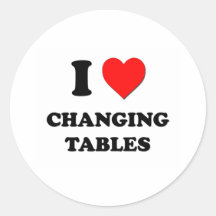 Amo el cambiar de las tablas pegatina