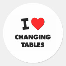 Amo el cambiar de las tablas pegatina