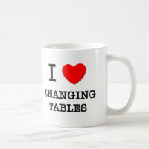 Amo el cambiar de las tablas taza de café