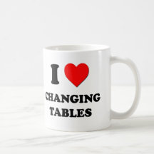 Amo el cambiar de las tablas taza de café