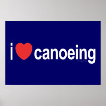 Amo el Canoeing Poster