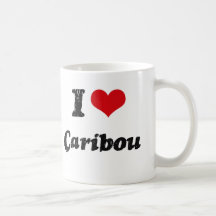 Amo el caribú tazas