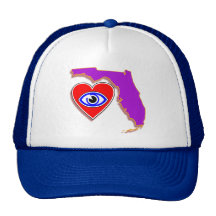 Amo el casquillo de la Florida Gorras De Camionero