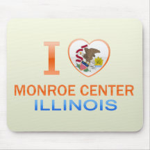 Amo el centro de Monroe, IL Alfombrillas De Ratones