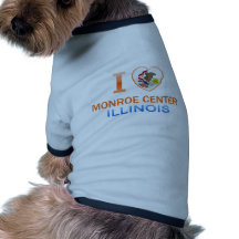 Amo el centro de Monroe, IL Camisas De Mascota