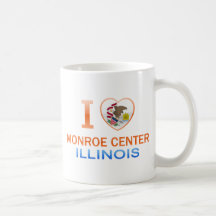 Amo el centro de Monroe, IL Taza De Café