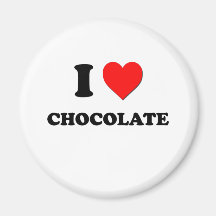Amo el chocolate iman para frigorífico