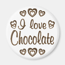AMO EL CHOCOLATE IMÁN PARA FRIGORIFICO