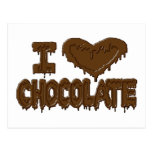 Amo el chocolate postal