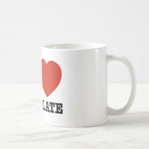 Amo el chocolate taza