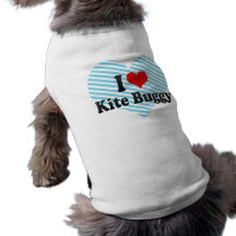 Amo el cochecillo de la cometa camisa de perro