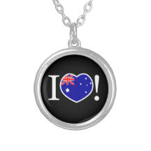 Amo el collar de la bandera de Australia
