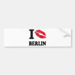 Amo el corazón BERLÍN del beso Pegatina De Parachoque