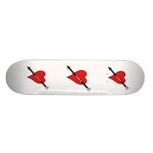Amo el corazón del golf tabla de skate